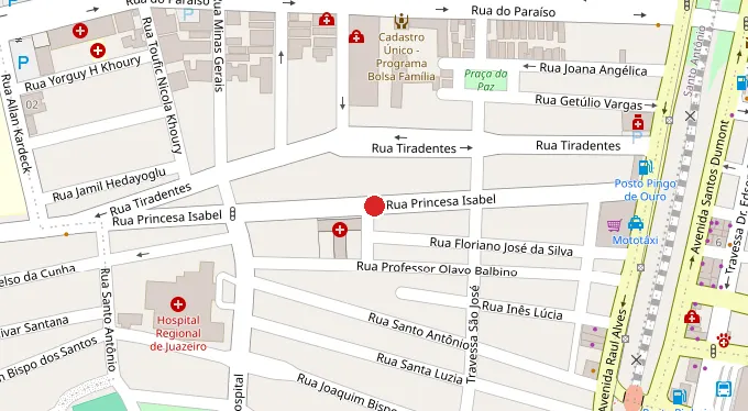 Mapa da localização