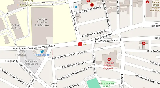 Mapa da localização