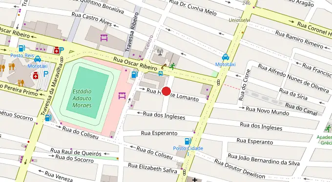 Mapa da localização