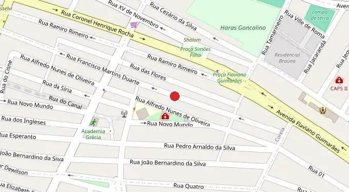 Mapa da localização
