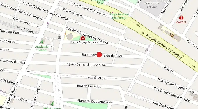 Mapa da localização