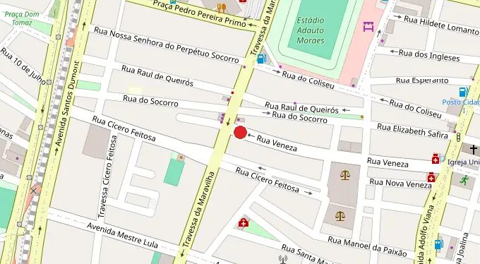 Mapa da localização