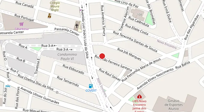 Mapa da localização