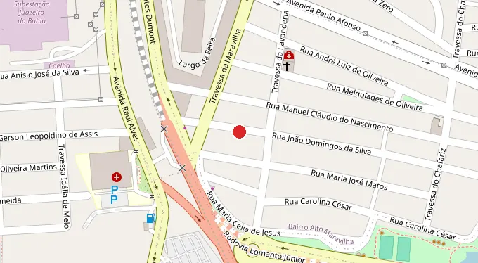 Mapa da localização