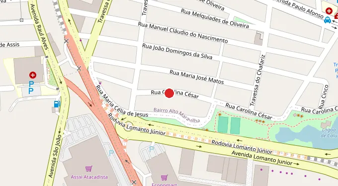 Mapa da localização
