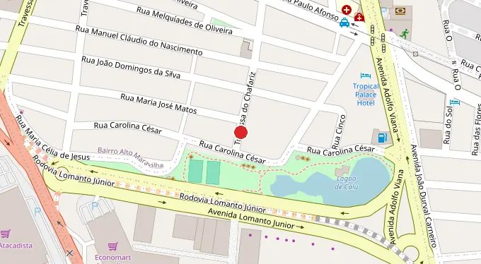 Mapa da localização