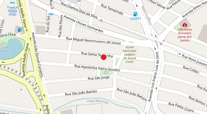 Mapa da localização