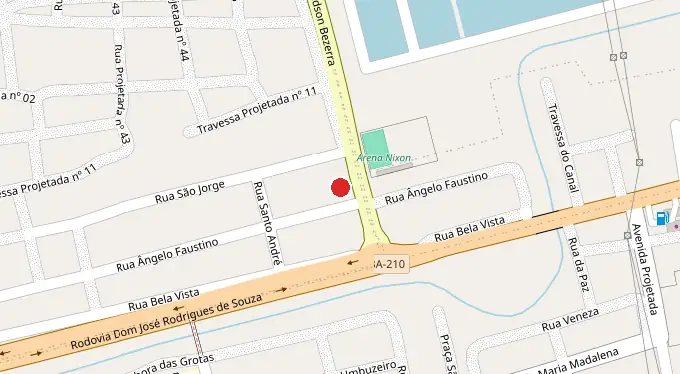 Mapa da localização