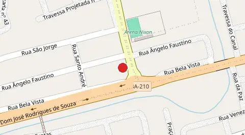 Mapa da localização