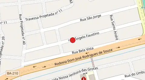 Mapa da localização