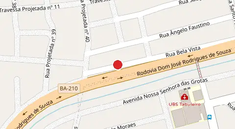 Mapa da localização