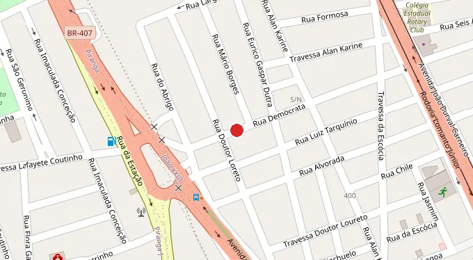 Mapa da localização
