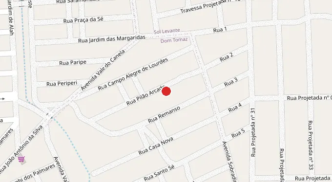 Mapa da localização