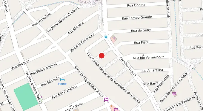 Mapa da localização