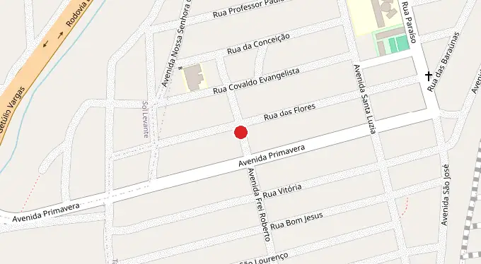 Mapa da localização
