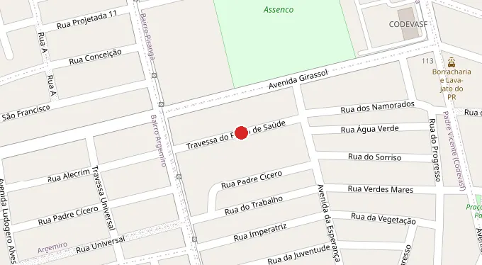 Mapa da localização