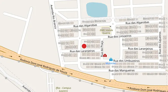 Mapa da localização