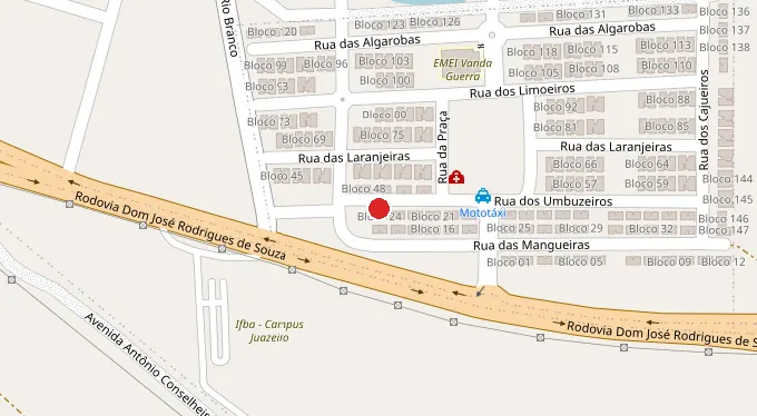 Mapa da localização
