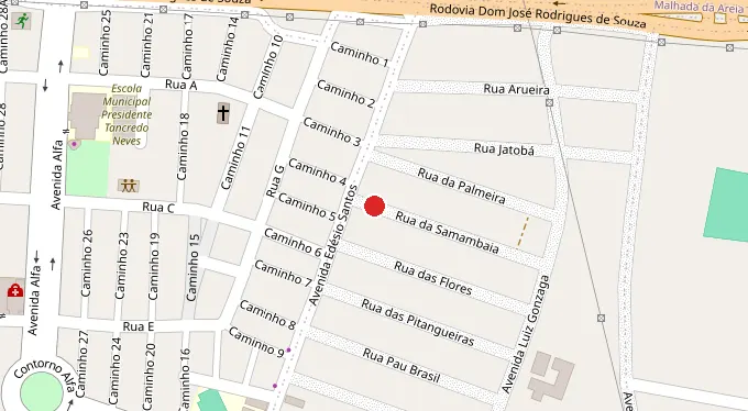 Mapa da localização