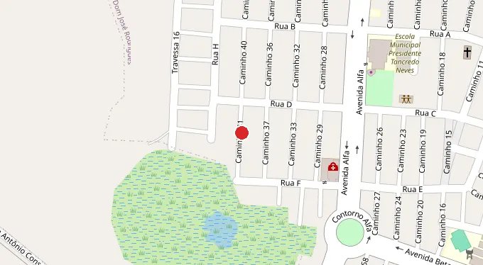 Mapa da localização