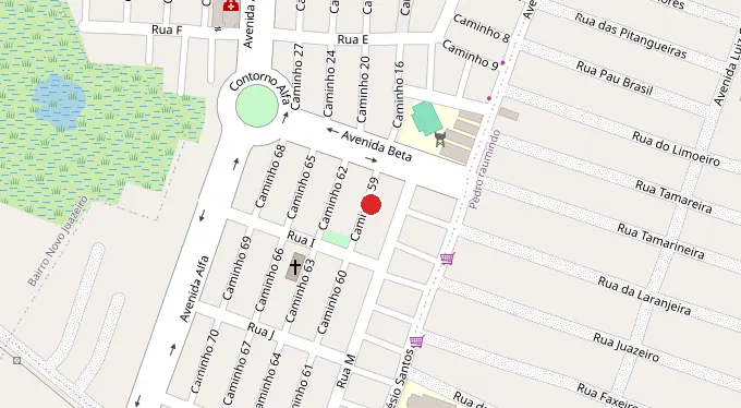 Mapa da localização