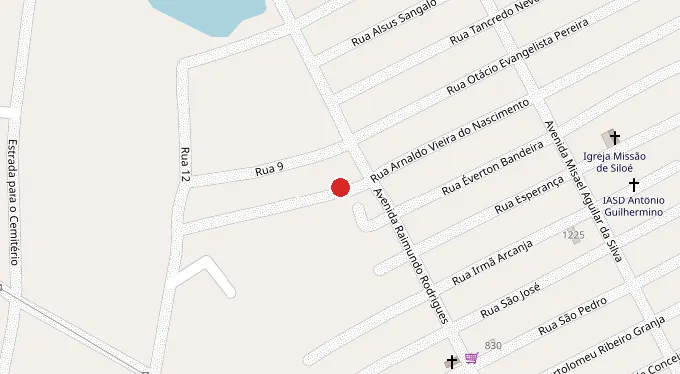 Mapa da localização