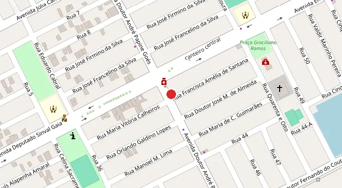 Mapa da localização