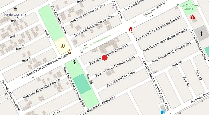 Mapa da localização
