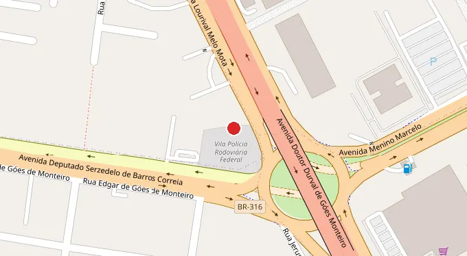 Mapa da localização