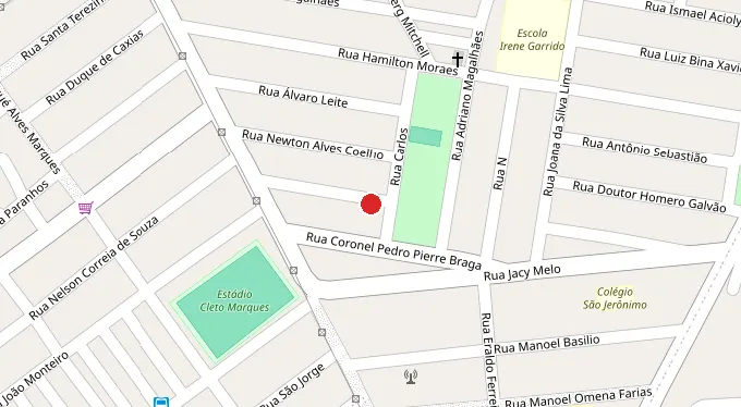 Mapa da localização