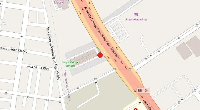 Mapa da localização