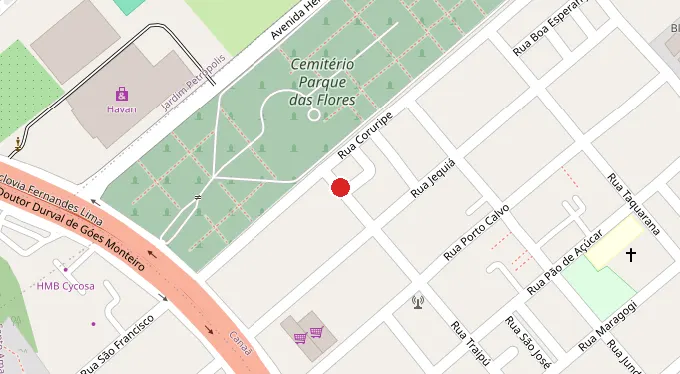 Mapa da localização