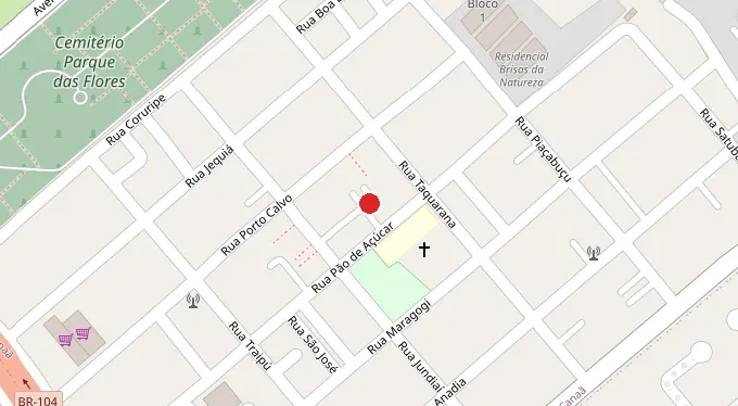 Mapa da localização