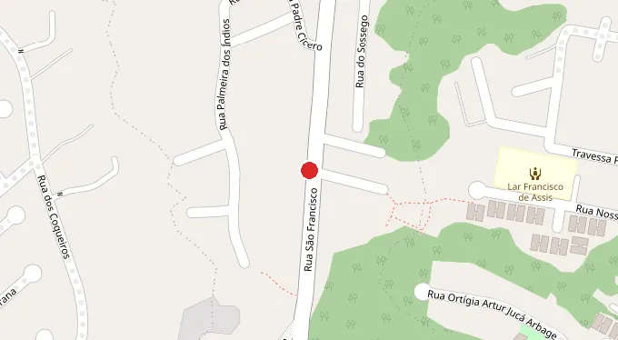 Mapa da localização