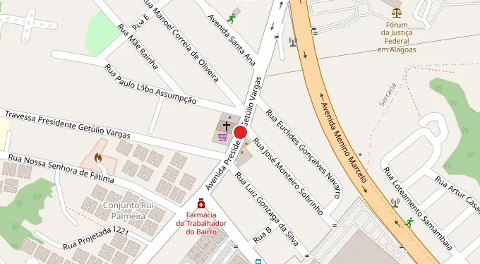 Mapa da localização