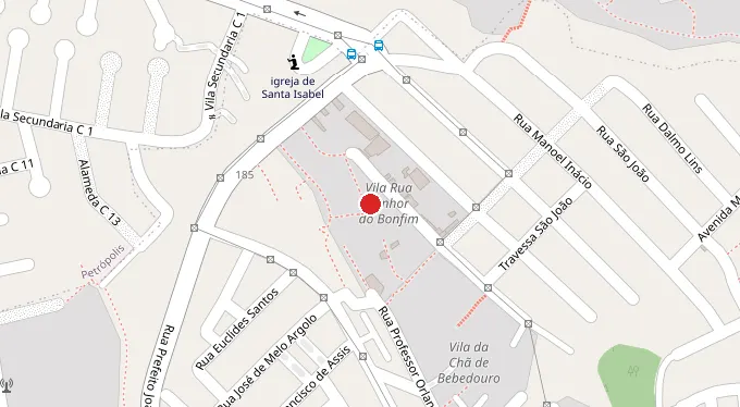 Mapa da localização