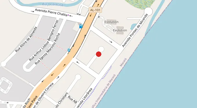 Mapa da localização