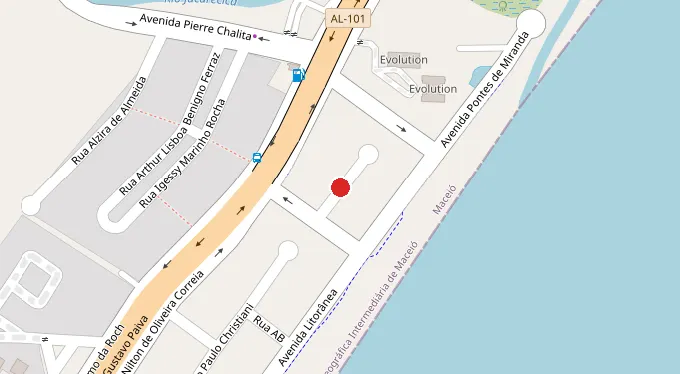 Mapa da localização