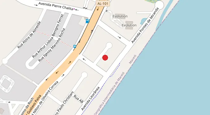 Mapa da localização