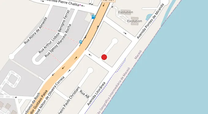 Mapa da localização