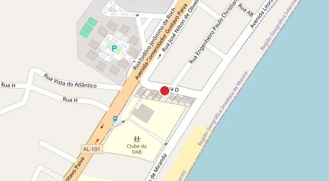 Mapa da localização