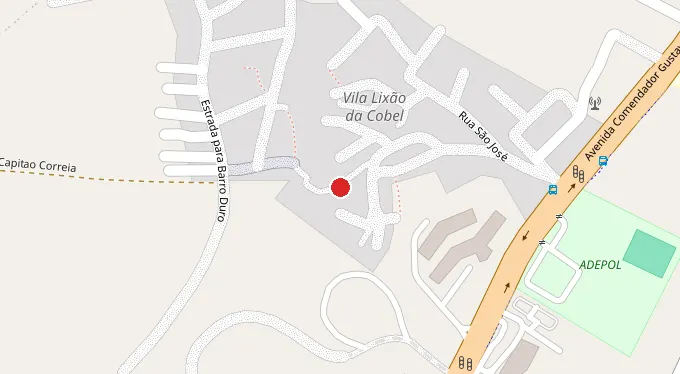 Mapa da localização