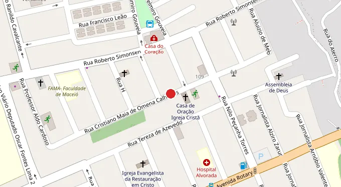 Mapa da localização