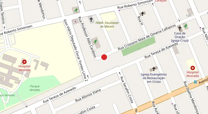 Mapa da localização