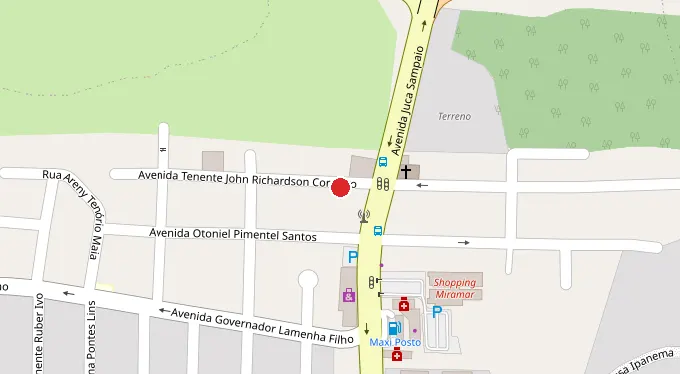 Mapa da localização