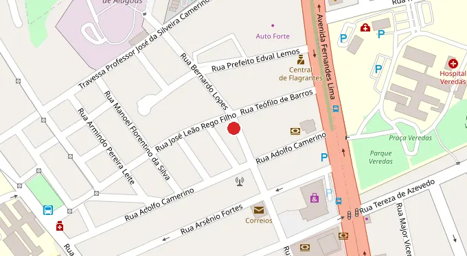 Mapa da localização