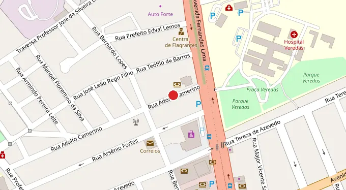 Mapa da localização