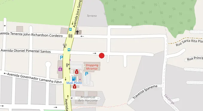 Mapa da localização