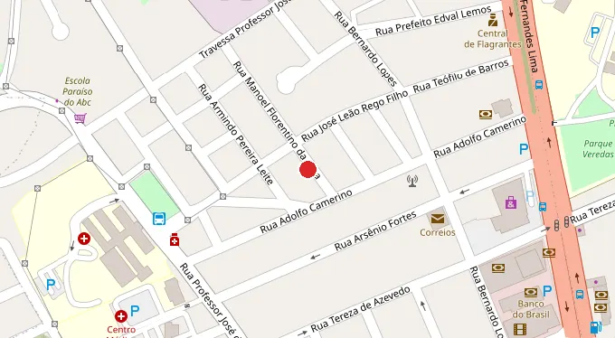 Mapa da localização