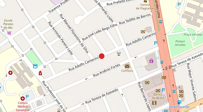 Mapa da localização